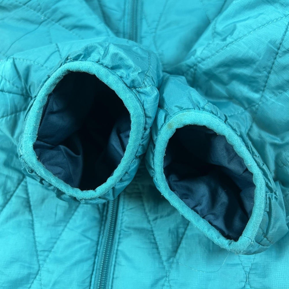 Patagonia Jacket Kids 12 Blue Quilted Insulated Full Zip Winter Coat Hiking - Picture 5 of 15